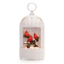 Melrose LED Cardinal Branch Snow Globe 11"H