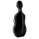 GEWA Air 3.9 4/4 Cello Case - Backpack Straps - Black w/ Burgundy Interior