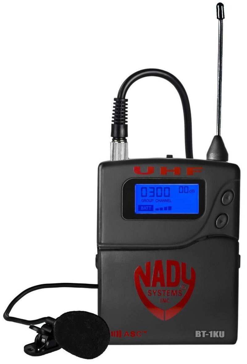 Nady 4W-1KU LT Quad 1000 CH UHF Wireless System - 4 Lavalier Mics - New Open Box