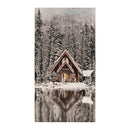 Melrose Wooden Winter Lake Lodge Plaque 17.5"H
