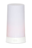 Melrose LED Orange Flickering Light Pillar Candle with Remote (Set of 2)