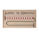 Melrose Wood Beaded Christmas Countdown 20"L