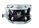 SJC Drums Navigator Series 7" x 10" Rack Tom - Black w/ Pink Splatter