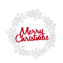 Melrose Metal Cut Out Merry Christmas Wreath 19.25"D
