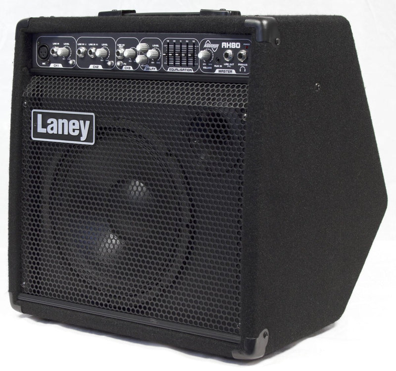 Laney Audiohub 80 Watt Guitar Cabinet Amplifier with Delay/Equalizer - AH80