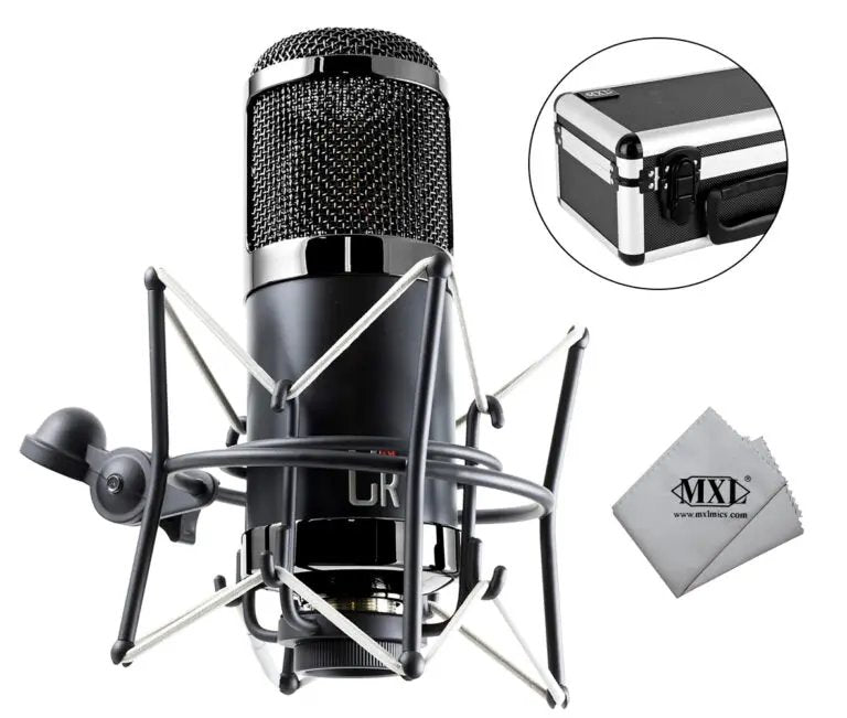 w/　Black　Microphone　Chrome　–　Sweetheart　Condenser　Case　CR89　MXL　Deals