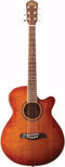 Oscar Schmidt OG10CE Concert Acoustic Electric Guitar Yellow Sunburst OG10CEFYS
