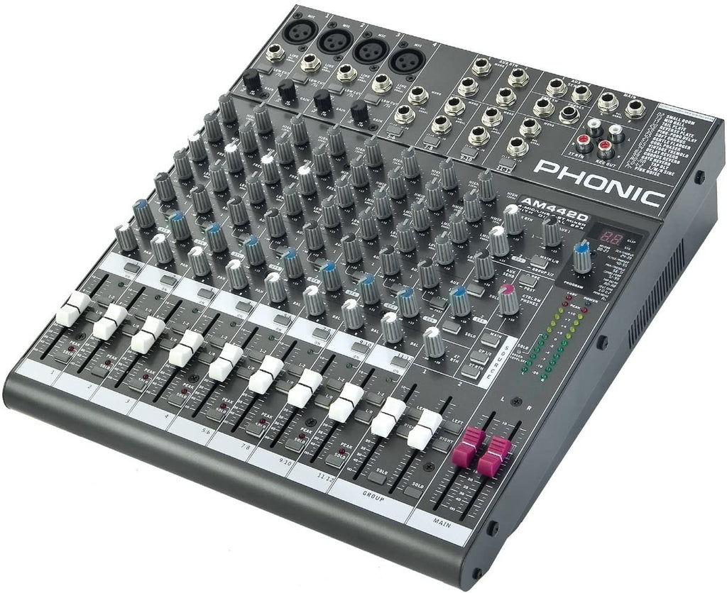 Phonic AM442D USB 4 Mic/line 4 Stereo 2 Groups Compact Mixer