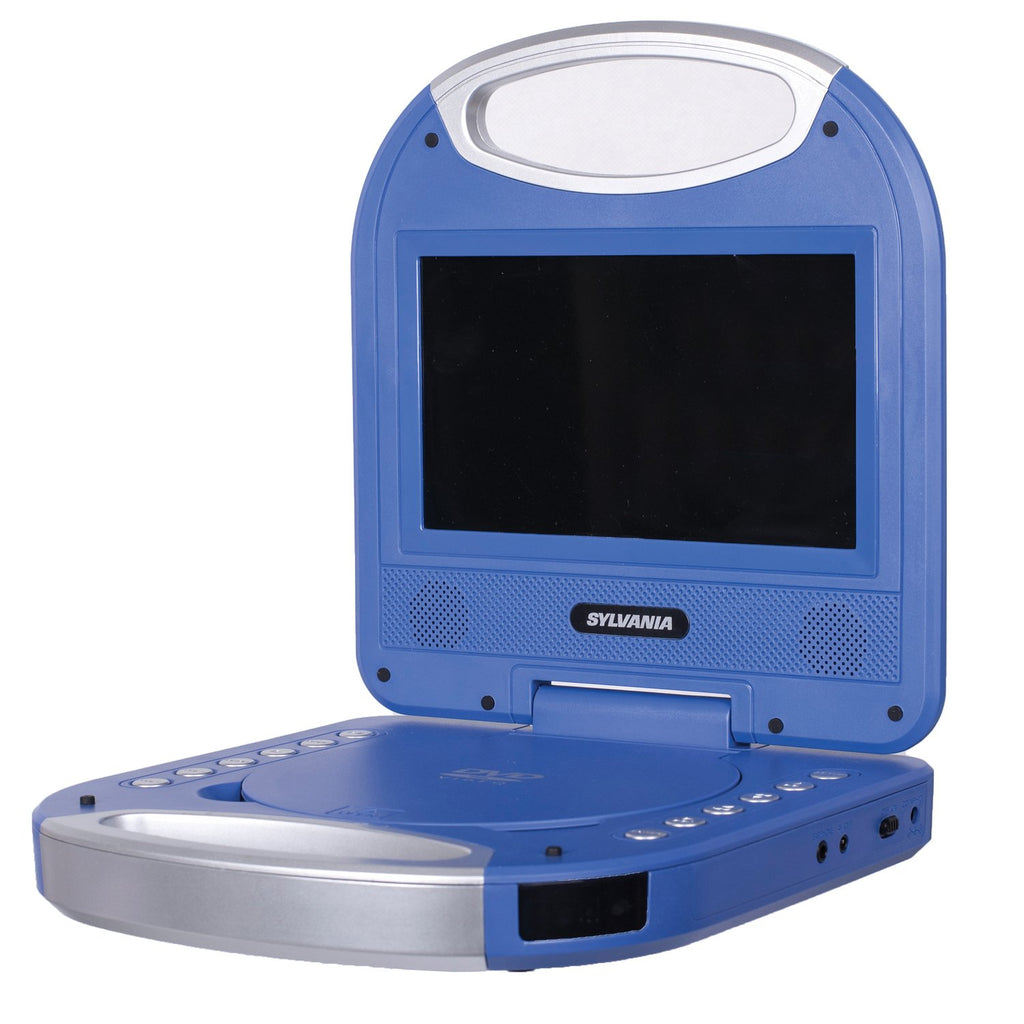 SYLVANIA SDVD7049-BLUE 7-In. Portable DVD Player w/ Handle & Earphones  (Blue)