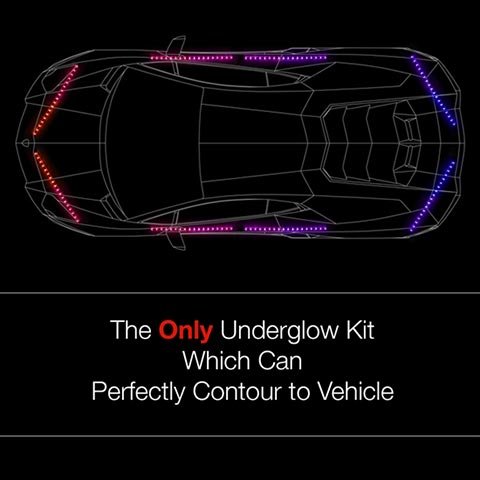 XKGLOW LED Underbody Accent Lights w/ 4 12" & 8 24" Tubes Multi-Color XK041007