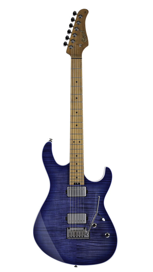 Cort G290FATIIBBB Double Cutaway Electric Guitar - Bright Blue Burst
