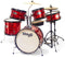 Stagg Complete 5-Piece Junior Drum Set with Hardware - Red - 8/10/10/12/16