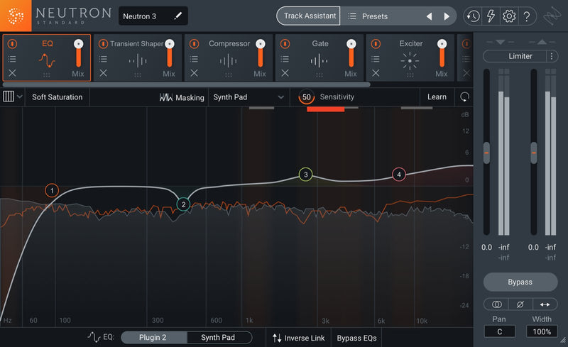 iZotope Neutron 3 Standard Audio Mixing Software with Track Assistant - Download