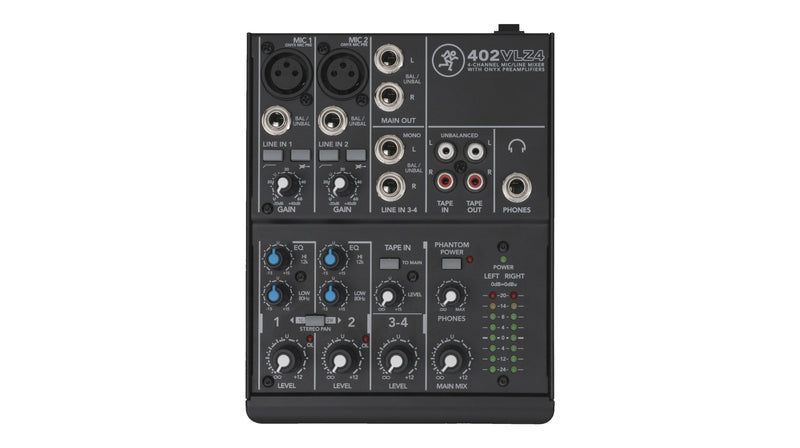 Mackie 4-Channel Ultra Compact Analog Mixer - 402VLZ4 - New Open Box