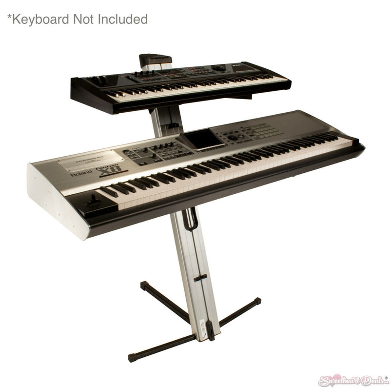 Ultimate Support APEX AX-48 Pro Two-tier Portable Column Keyboard (Silver)