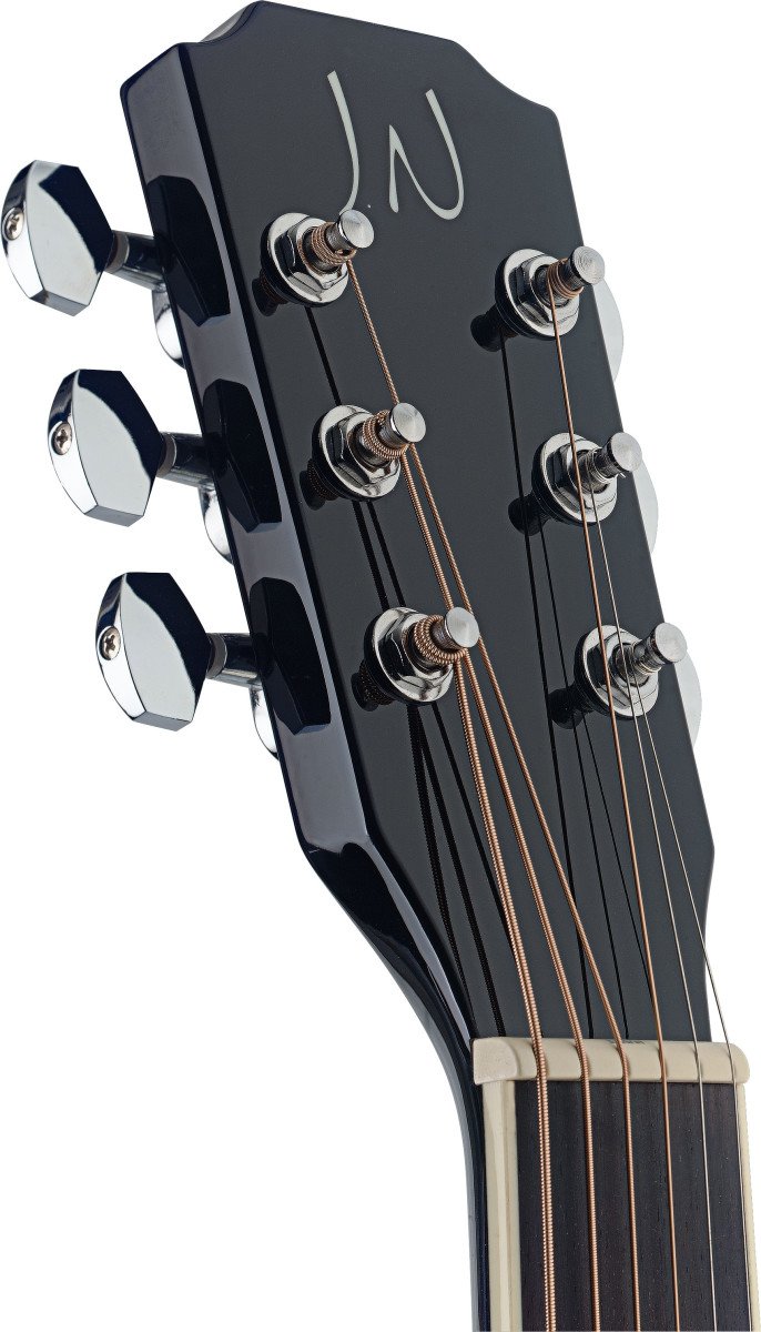 JN Guitars Thin Body Acoustic-Electric Auditorium Guitar - Black - BES –  Sweetheart Deals