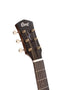 Cort COREPEOPBB Mahogany Parlor Acoustic Electric Guitar - Open Pore Black Burst