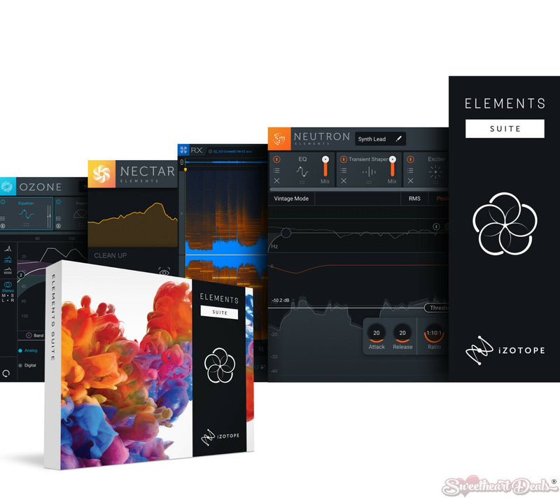 iZotope Elements Suite 5 Software Bundle w/ Nectar, Neutron, Ozone & RX Download