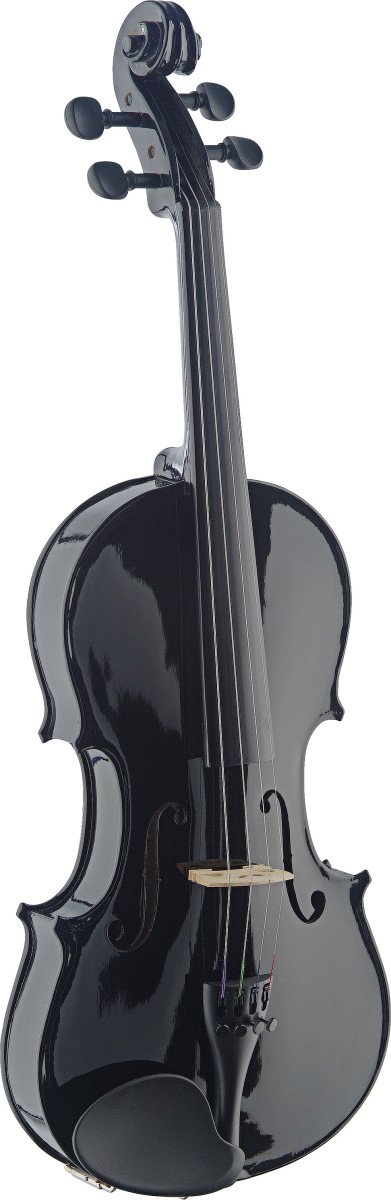 Stagg 4/4 Solid Maple Violin w/ Soft-Case - Black - VN4/4-TBK