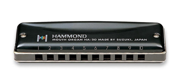 Suzuki Hammond Promaster 10-Hole Diatonic Harmonica - Key of B - HA-20-B