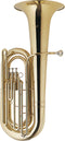 Stagg BBb Brass Tuba with ABS Hard Case on Wheels - WS-BT235