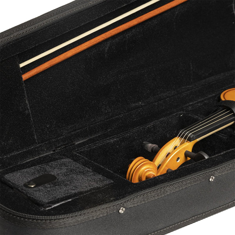 Stagg 4/4 Solid Maple Electric Acoustic Violin w/ Ebony Fingerboard & Soft Case
