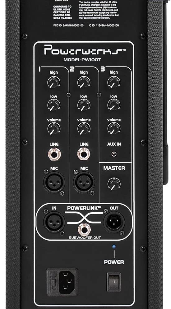 PowerWerks 100 Watts RMS Personal PA System PW100T – Sweetheart