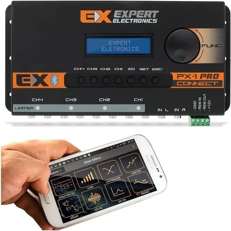 Expert PX1 Connect Bluetooth 4-CH Car Audio Processor Equalizer Band