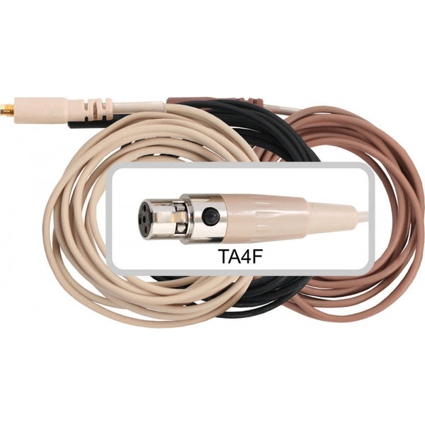 Galaxy Audio Headset TA4F Microphone Cable for ESM8 & HSM8 for Shure - CBLSHUBK