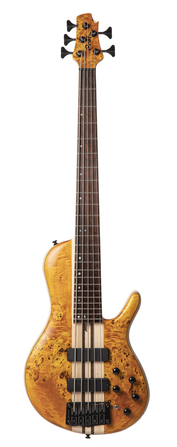 Cort A5PLUSSCAOP Artisan Series A5 Plus SC Bass Guitar - Amber Open Pore