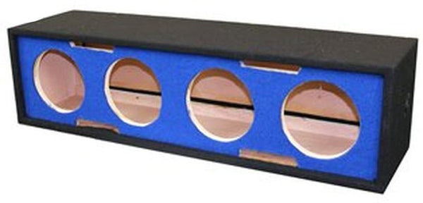 DeeJay LED Side Speaker Enclosure w/ 4 x 6.5" Horn Ports - Blue - New Open Box