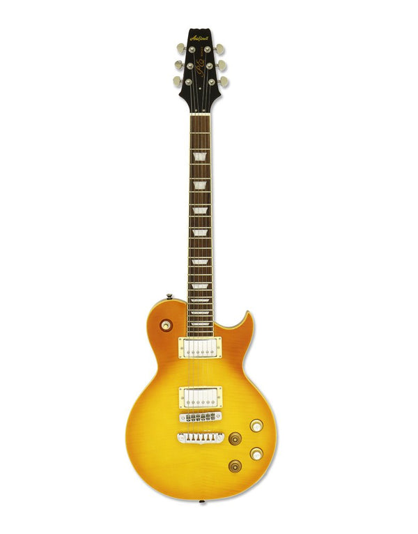 Aria Pro II Electric Guitar - Tribute Aged Lemon Drop - PE350PG