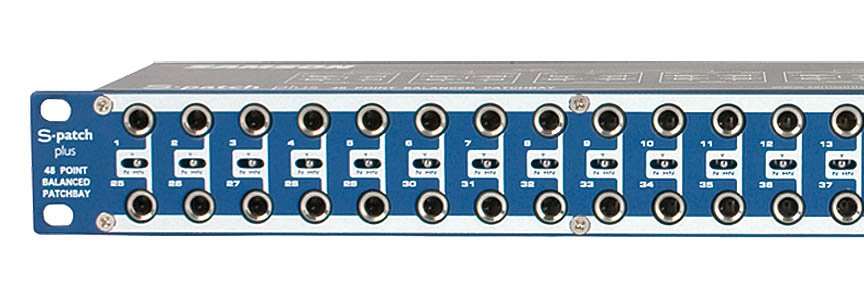 Samson 48-Point Balanced Patchbay with Front Panel Switches - S