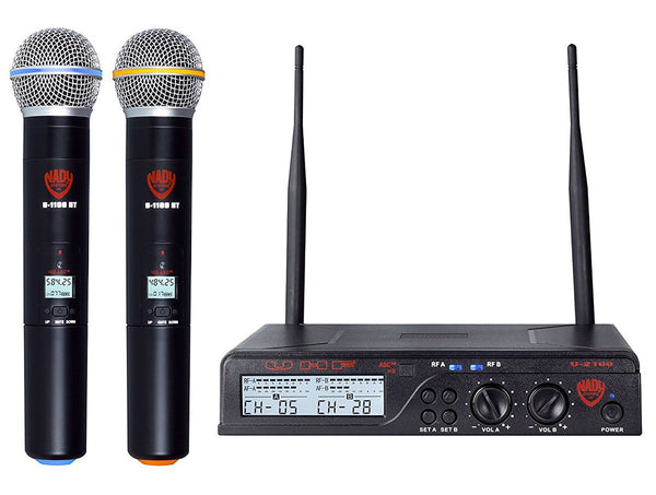 Nady Dual HT 200-Channel UHF Wireless Handheld Microphone System - U-2100 HT