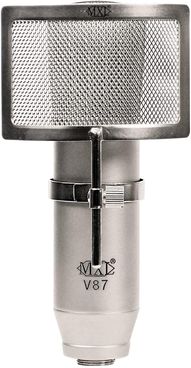 MXL Low-Noise Pro Studio Condenser Microphone w/ Pop Filter & Shockmount - V87
