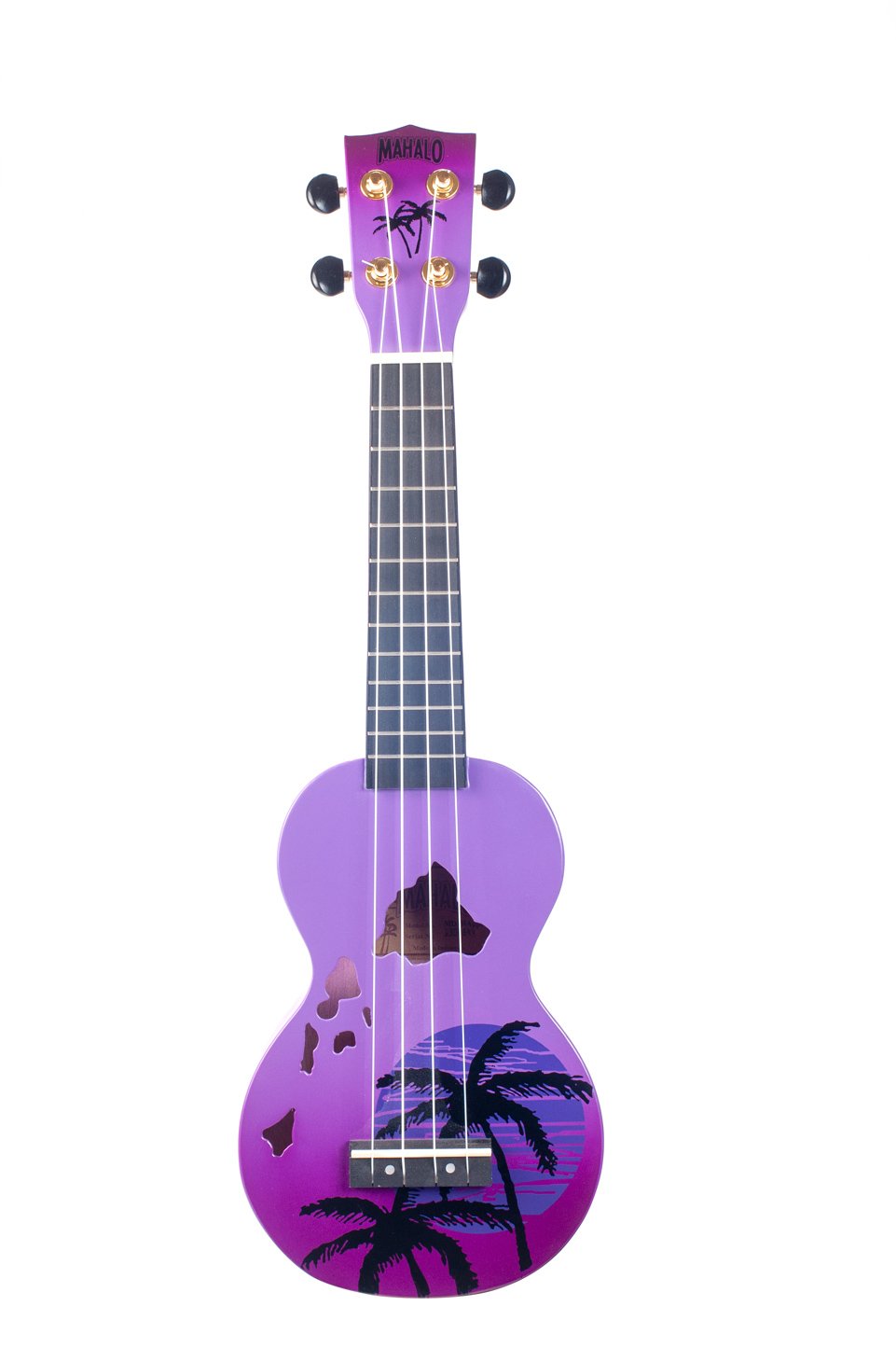 Mahalo Designer Series Hawaii Soprano Ukulele - Purple Burst - MD1