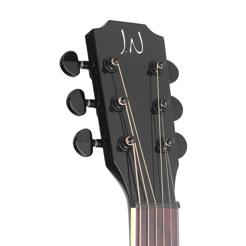 JN Guitars Yakisugi James Neligan Acoustic Auditorium Guitar - Black - YAK-A