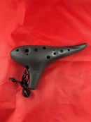 STL Ocarina 12-Hole Tenor Ocarina Aria Black Pre-Owned