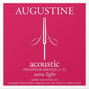 Augustine Acoustic Phosphor Bronze Guitar Strings Extra-Light (11-52) – 12-Pack