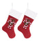 Melrose Embroidered Candy Cane Stocking (Set of 2)
