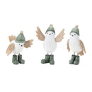 Melrose Winter Bird with Snowboots Figurine (Set of 6)