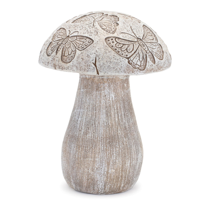Melrose Bumble Bee and Butterfly Print Mushroom (Set of 2)