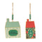 Melrose Holiday House Ornament (Set of 4) 6"H
