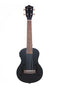 Bamboo Violin‑Style Concert Ukulele 23″ Black w/ EQ & Tuner - U23‑VIO‑BK‑Q