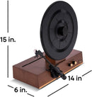 Fuse Audio GLD Vertical Vinyl Record Player with Speakers – Black Trim