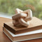 Melrose Oak Wood Square Link Decor (Set of 3)