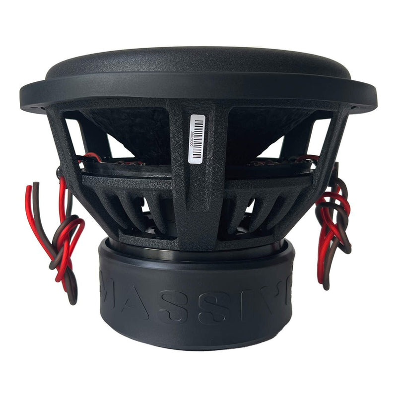 Massive Audio 12" 1500W RMS 3000W Peak Dual 4 Ohm Subwoofer – H124
