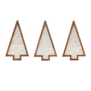 Melrose Framed Paper Mache Pine Tree (Set of 3)