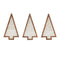 Melrose Framed Paper Mache Pine Tree (Set of 3)