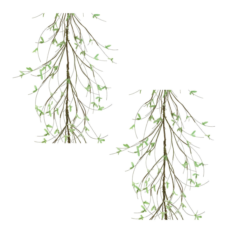 Melrose Mini Leaf Twig Garland (Set of 2)